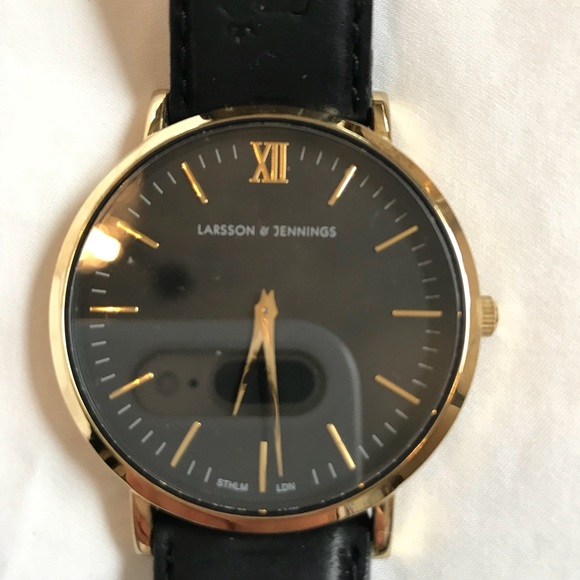 Larson and Jennings black suede watch - Picture 2 of 3